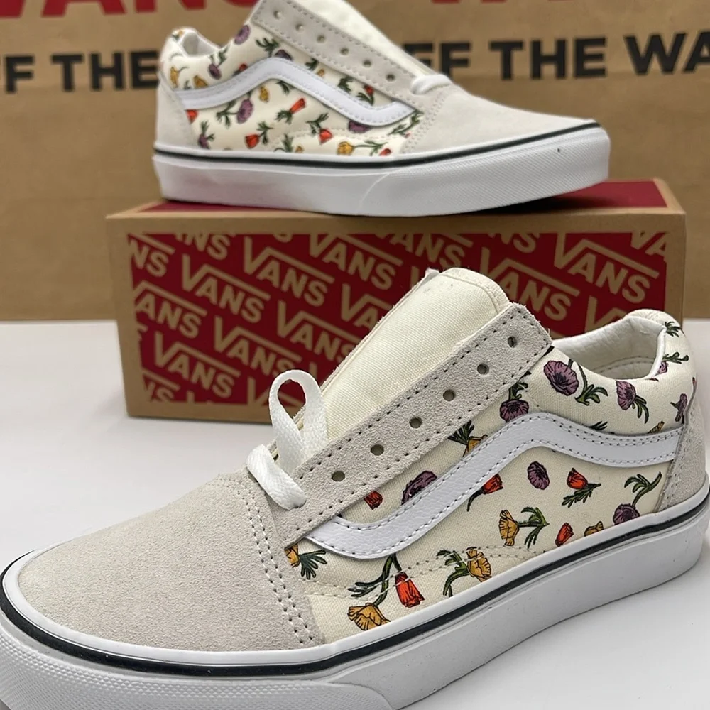Vans WMNS Floral Canvas Sneakers Old Skool Poppy Floral Cream VNA5KRSCRM